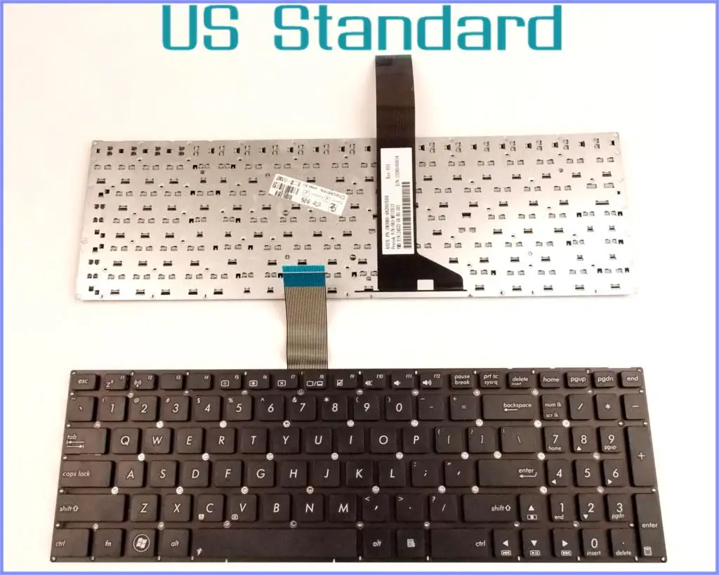 

US English Version Keyboard for ASUS MP-11N63US-5281W 0KNB0-6122UI00 XJ5 AEXJ5R00110 Laptop No Frame