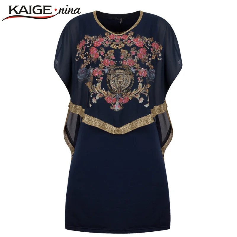 Женское шифоновое платье с круглым вырезом KAIGE NINA повседневное мини коротким