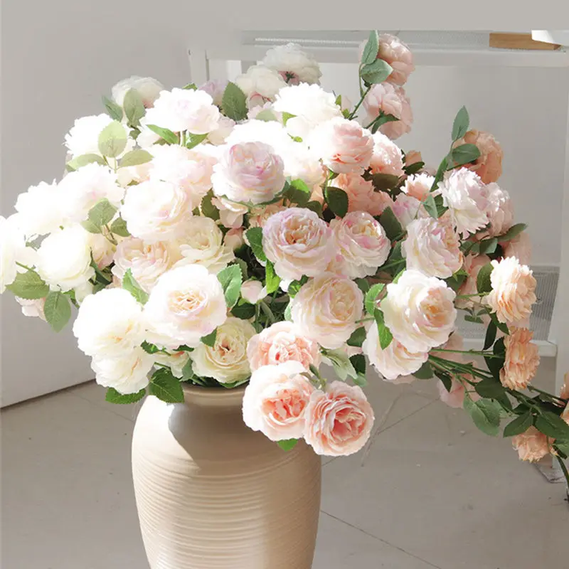 Новый Искусственный Пион ветка Флер искусственно Роза Флорес для свадьбы дорога
