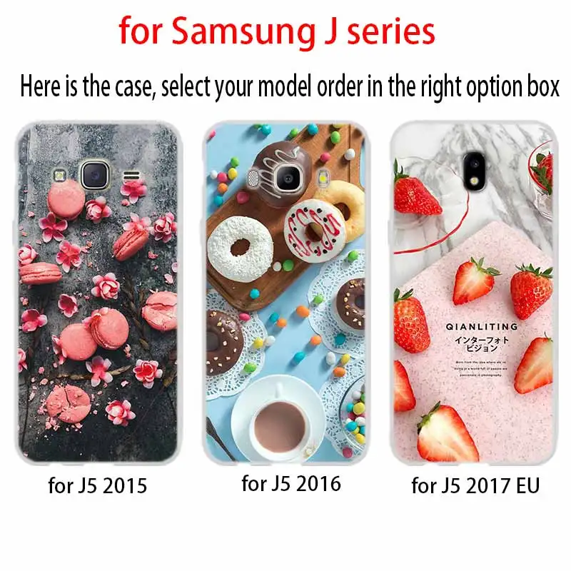 Fruit sugar ice strawberry For Phone Case Samsung Galaxy j6 J8 J7 J5 J3 J4 Plus 2018 2017 2016 J610 Prime Soft Silicone Coque | Мобильные