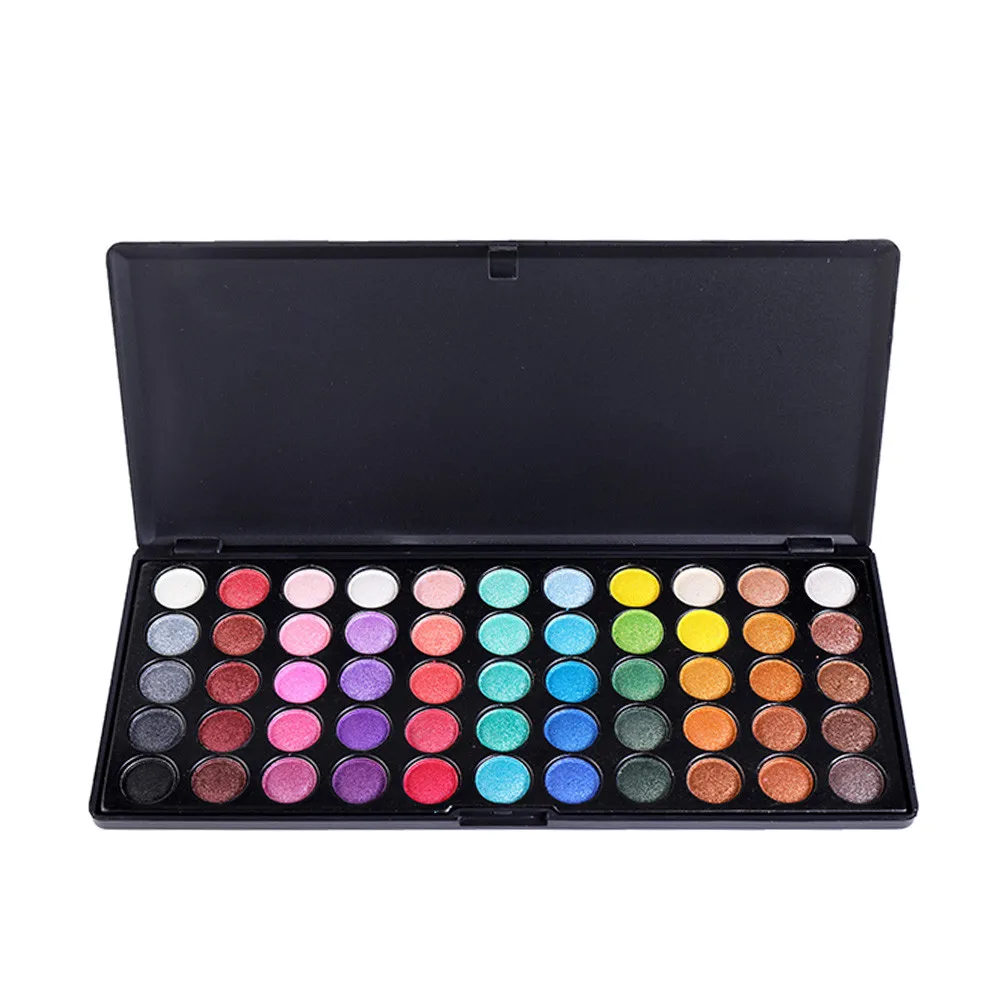 MISS ROSE 55 цветов тени для век водонепроницаемые мерцающие блестящие пудра матовые