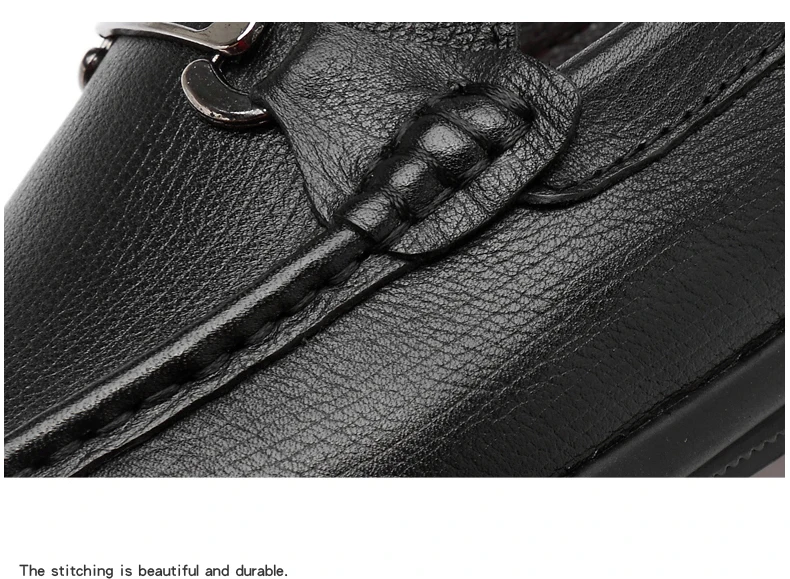 new fashion men's shoes casual genuine leather loafers male brown black slip on shoe man comfortable driving shoes for men