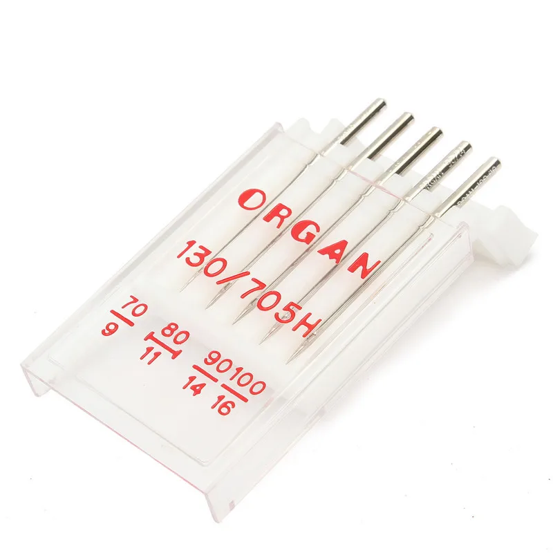 Швейные иглы Organ 130/705H для бытовых швейных машин 5 шт. универсальные ручные швейные