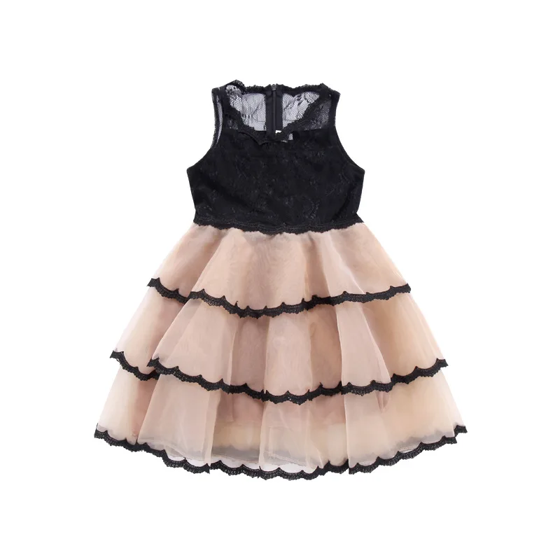 Children's small and medium-sized girls new dress children's wear princess dresses wash evening party clothing casual | Детская