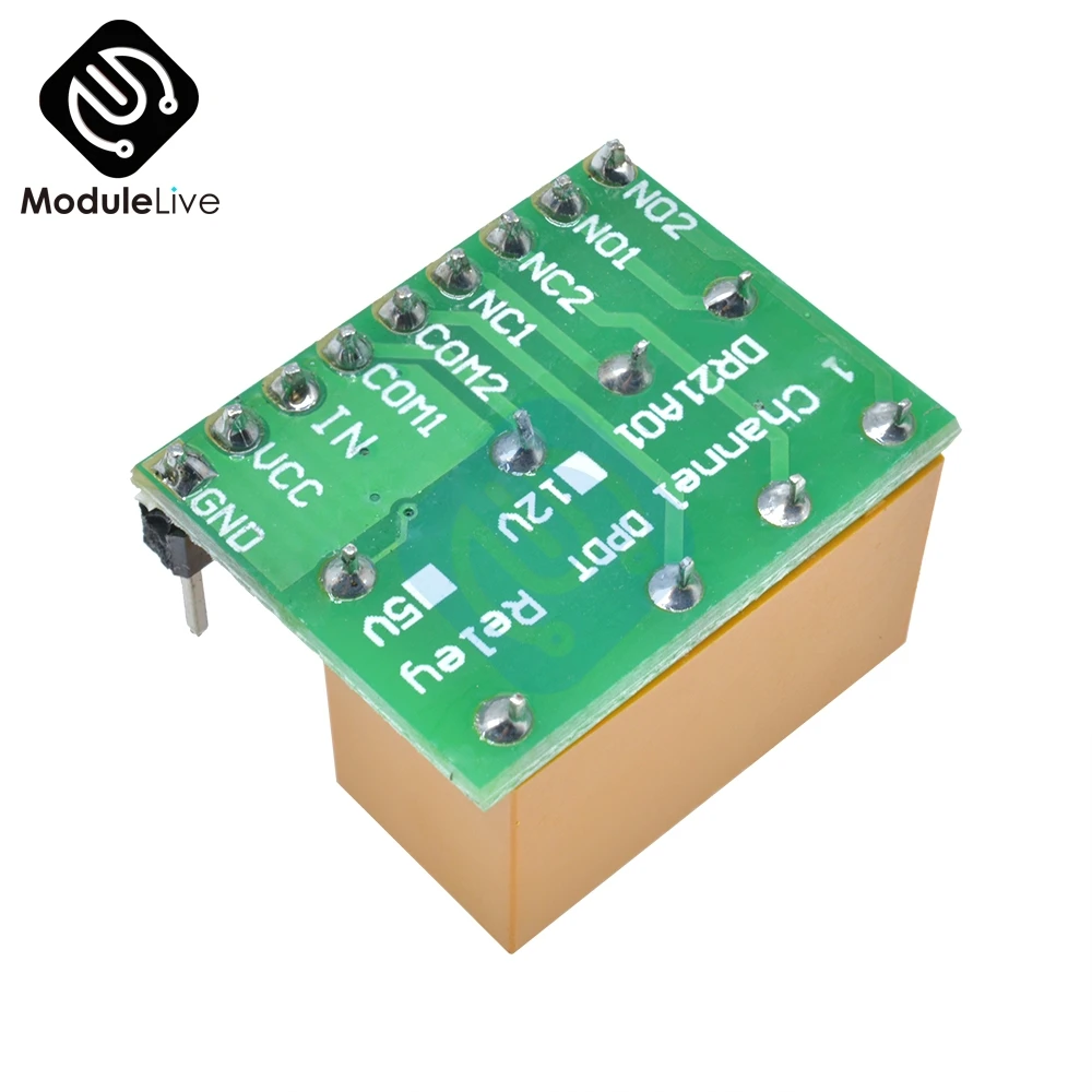 Мини DR21A01 DC 5 в DC 12 В DPDT двойной полюс двойной бросок релейный модуль полярность разворота переключатель доска для Arduino UNO