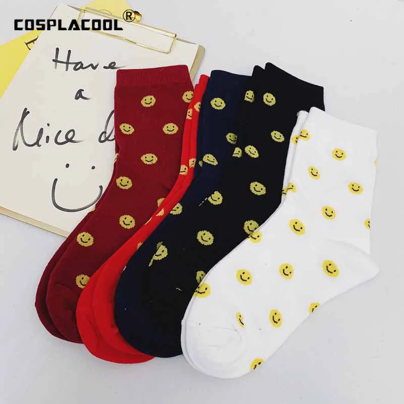 [COSPLACOOL]1 пара Harajuku Art Funny Socks японские милые Креативные Meias Feminino кавайные носки