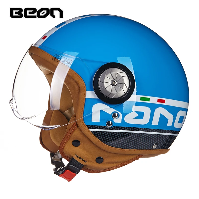 BEON B-110 мотоциклетный шлем женский Электрический скутер винтажный Lucky star Moto cascos