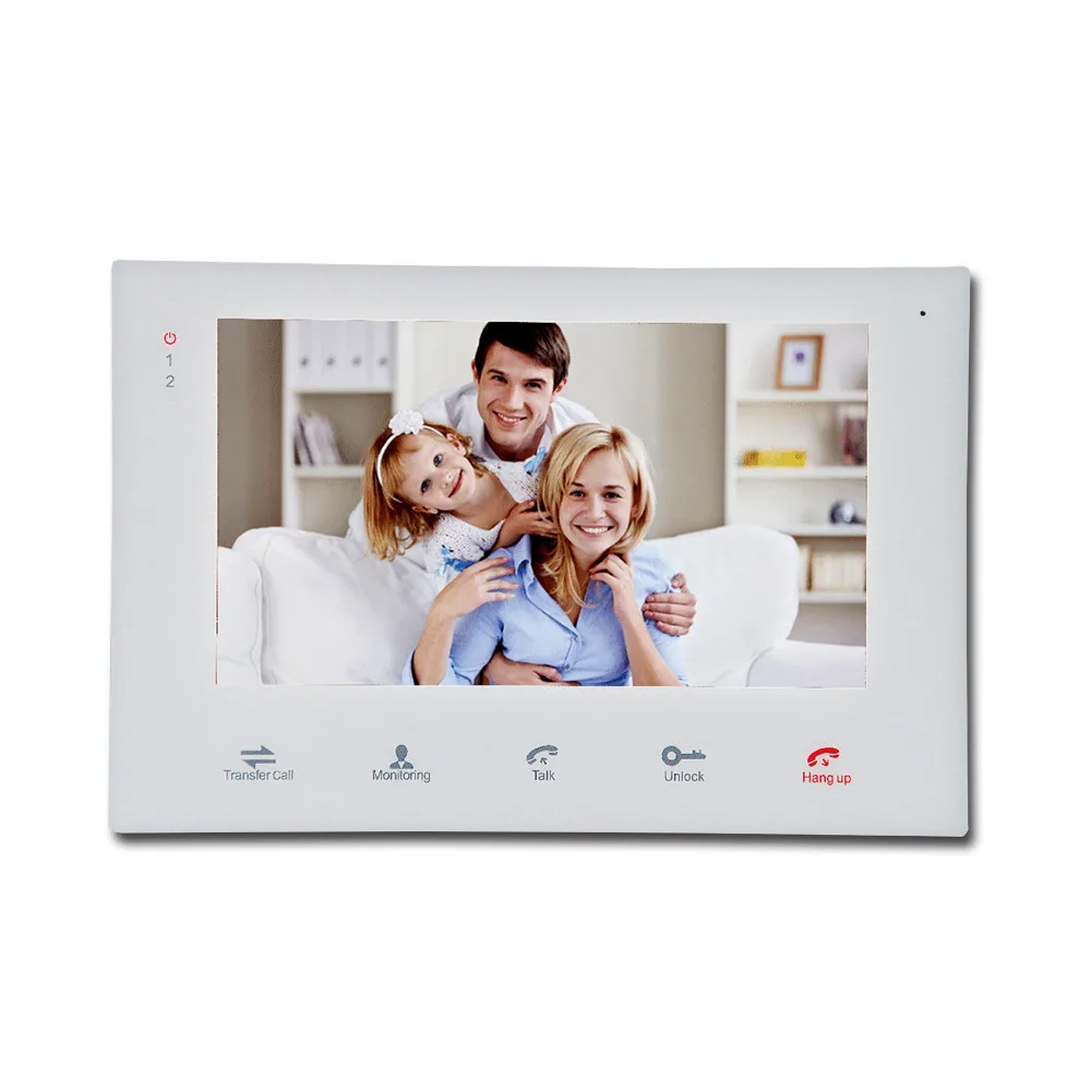 Homefong7 &quotLCD сенсорный ключ монитор видеодомофон с ИК камерой дверным звонком