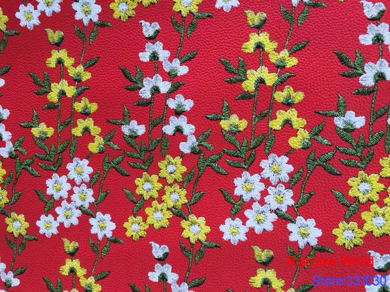 Высокое качество цветочный узор искусственная кожа PU ткань для DIY шитья Диван