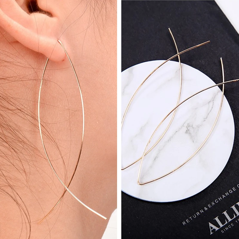 Женские серьги в форме рыбки 1 пара минималистичных сережек ручной работы из