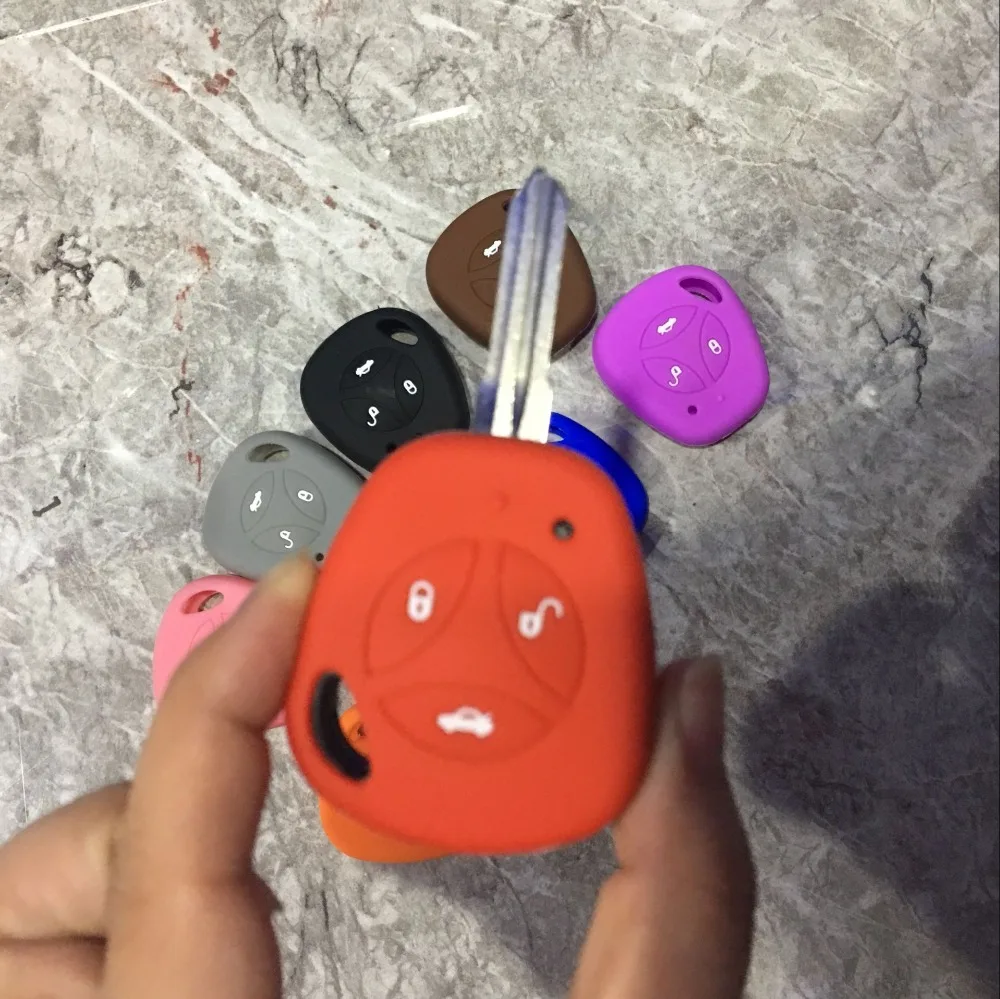3 кнопки силиконовый резиновый автомобильный брелок чехол для дистанционного