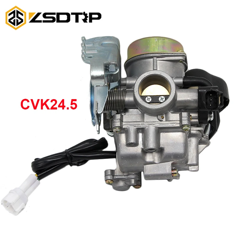 Карбюратор ZSDTRP CVK24.5 24 мм электронный дроссель GY6 100 125 150CC скутер ATV сменный