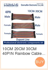40PIN 10 см 20 см 30 см Dupont линия мужчин и женщин Перемычка Dupont провод кабель для PCB DIY KIT