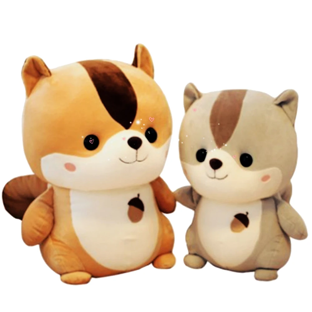 Мягкая Плюшевая белка милая мягкая кукла животное игрушки украшения для малышей