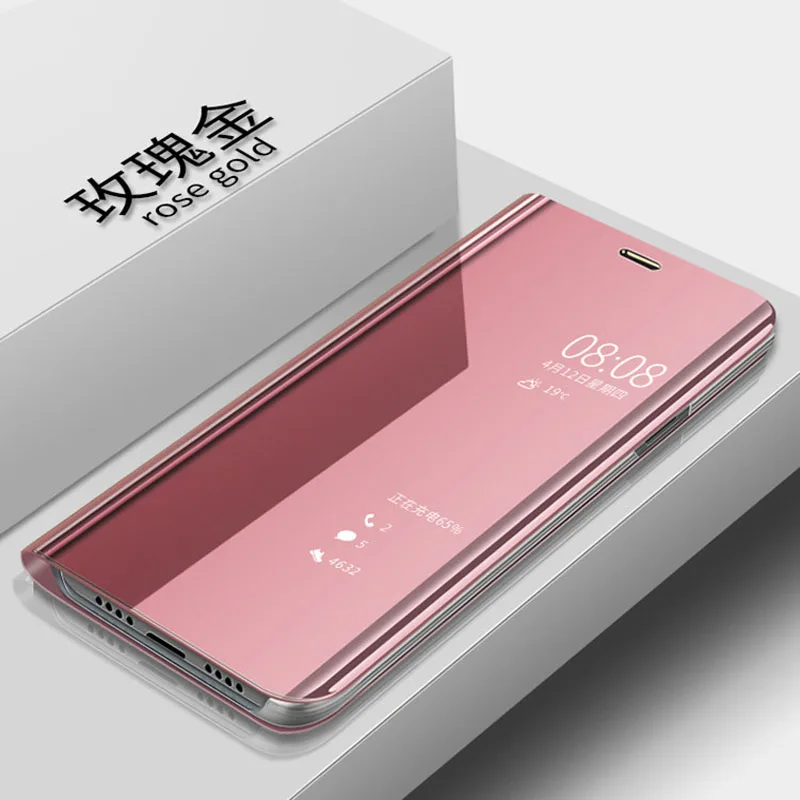 Роскошный зеркальный флип чехол из искусственной кожи для телефона huawei nova 3 i