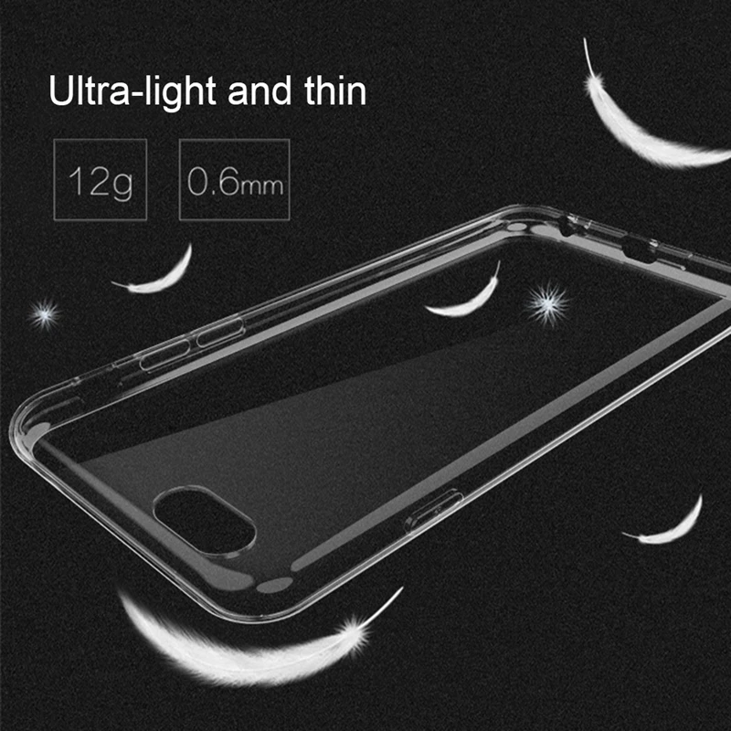 OLLIVAN Soft Silicon Transparent Case For iPhone 7 8 Plus 6 6s Full Cover Clear 5 5s SE Ultra Thin TPU Capa |