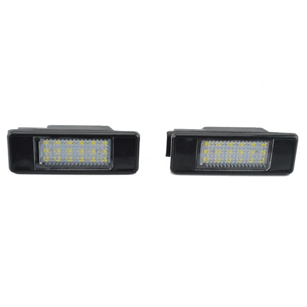 2Pcs Error Free 18 LED License Plate Light for Peugeot 207 308 Citroen Berlingo C2 C3 Pluriel Baujahr 2004-2009 C4 C5 C6 DS3 P12 |