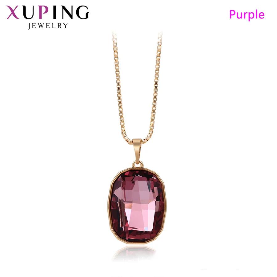 Xuping ювелирные изделия новейшая подвеска квадратной формы кристаллы от Swarovski Лидер продаж ожерелья изысканный подарок для девушки женщины S173.1-45499