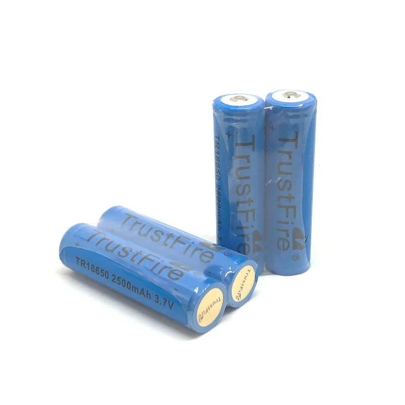 18pcs/lot TrustFire Protected TR18650 18650 2500mAh 3.7V Rechargeable Lithium Battery with PCB Power Source for LED Flashlights |