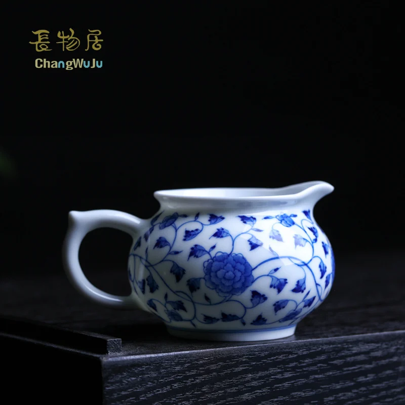 Changwuju в Цзиндэчжэнь чайник ручная роспись синий и белый чай кунг-фу ярмарка чашка как китайский подарок чай заварки чашка фарфор