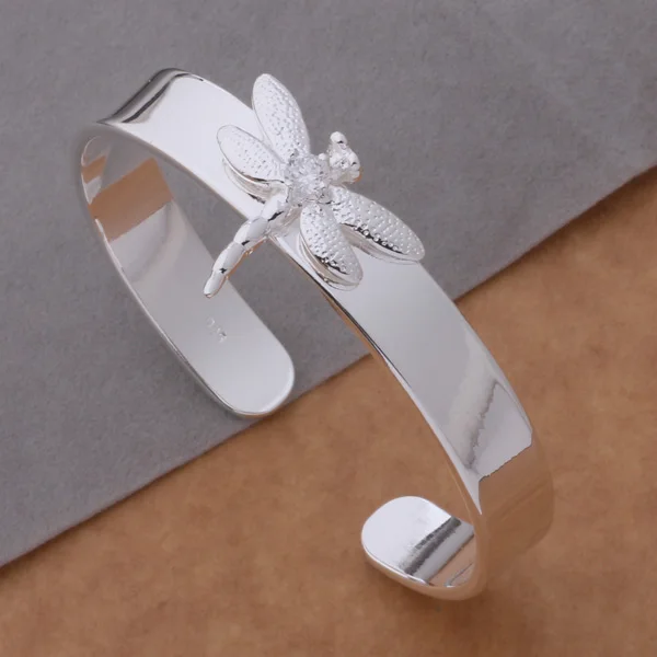 AB068 Бесплатная доставка Оптовая продажа серебряный браслет 925 модное