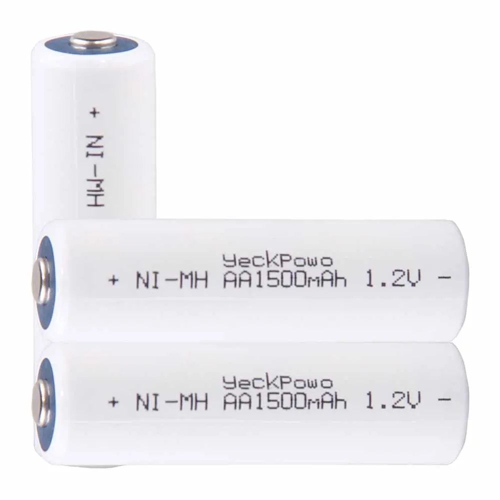 Самая низкая цена 3 шт AA батареи 1 2 В перезаряжаемые 1500mAh nimh для