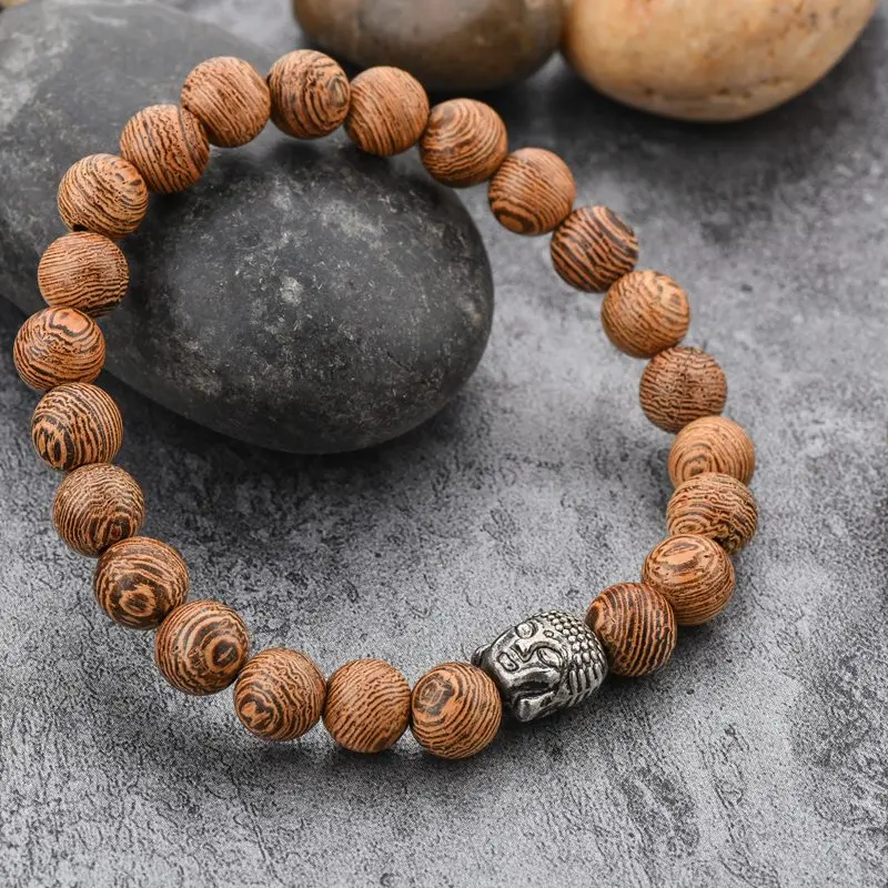 Модные серебряные браслеты ATTRACTTO с Буддой для женщин браслет из растягивающегося