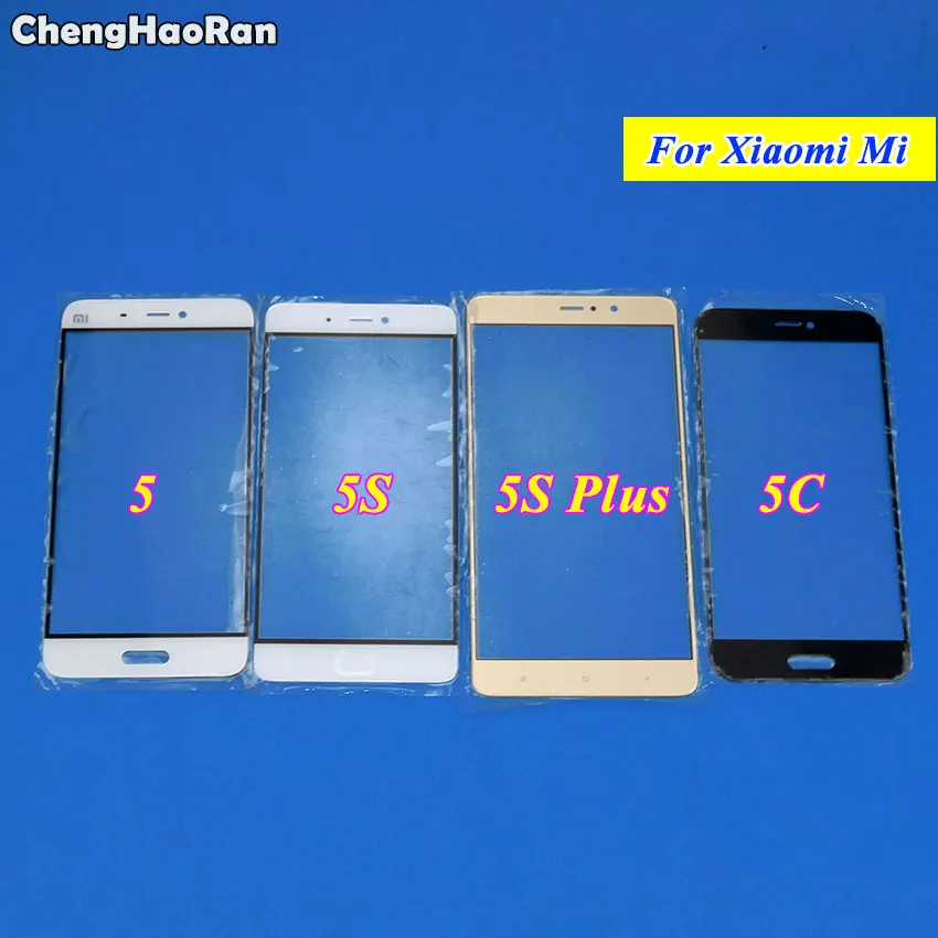 ChengHaoRan новый внешний верхний экран объектив Переднее стекло для Xiaomi mi 5 5C 5S 5s Plus ЖК