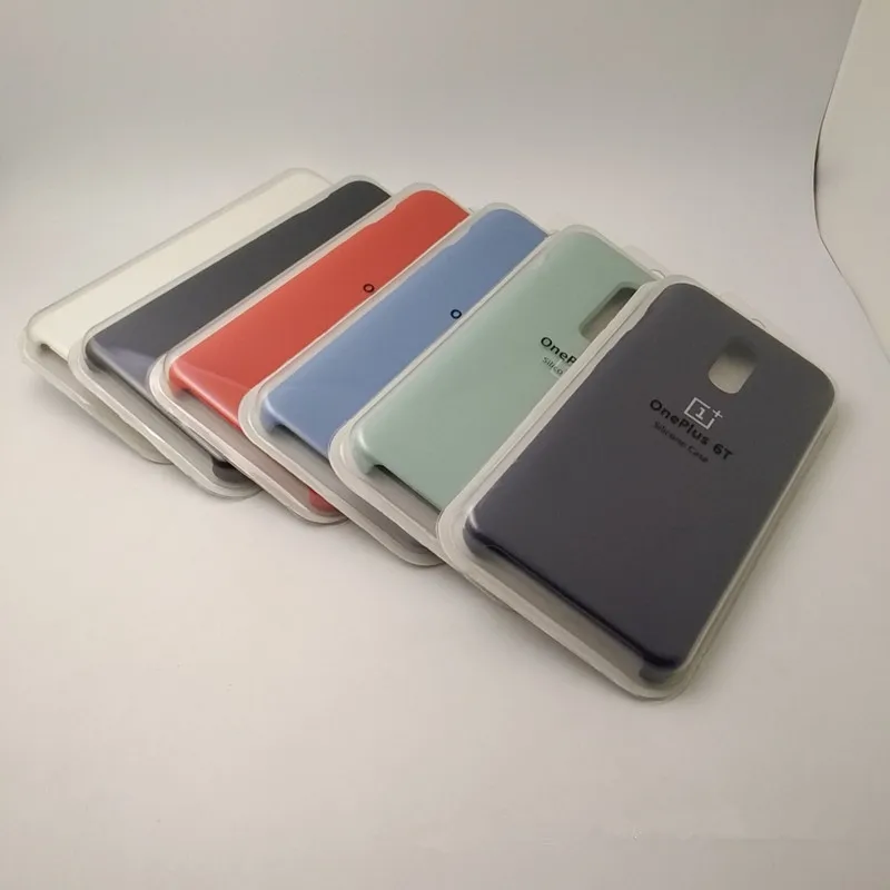 Жидкий силиконовый чехол для телефона Oneplus 6T 6 мягкий из ТПУ One Plus 1 + A6010|Корпусы и