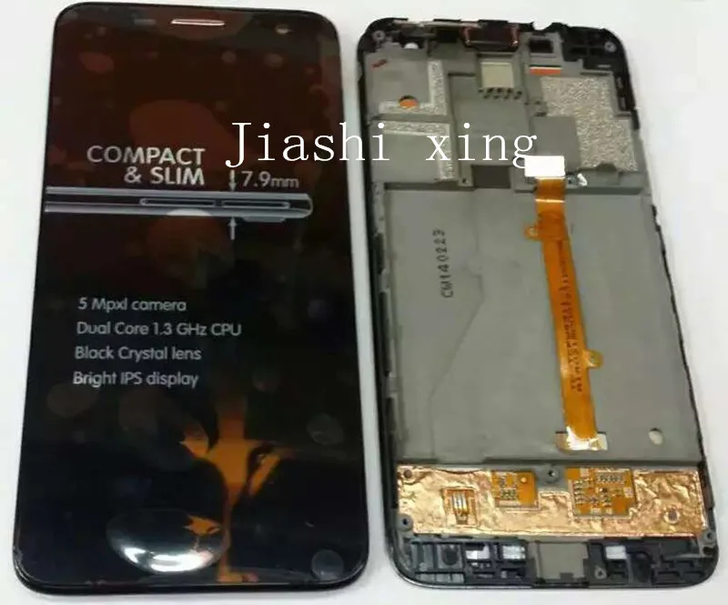 6012d 6012X LCD Display+Touch Screen Panel With Frame Digitizer Accessory For Alcatel idol mini 6012 OT6012 4.3&quot Smartphone | Мобильные