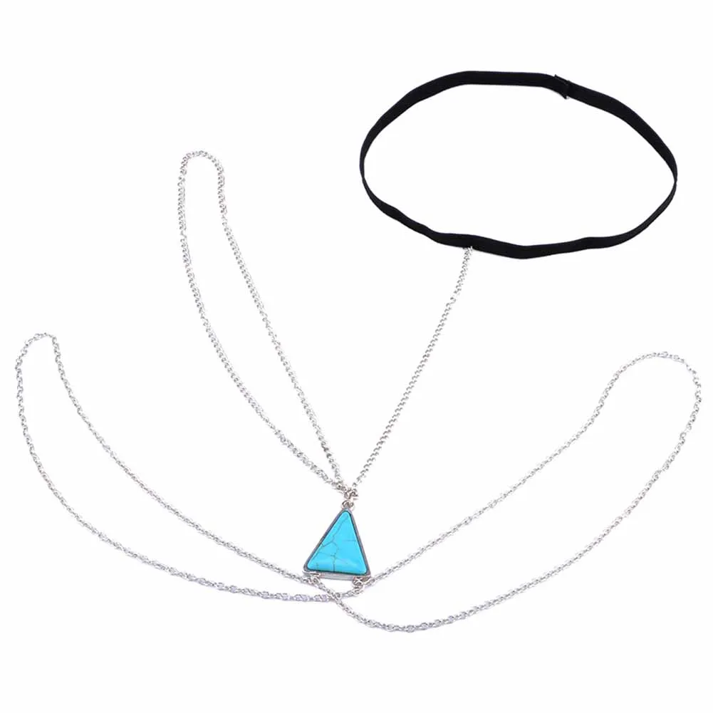 Ножные Браслеты Многослойные цепочка на ногу бедра цепи Для женщин Серебряный