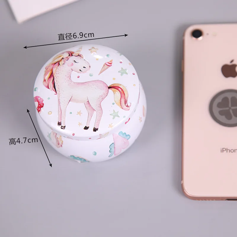 Рельеф конфеты Единорог для подарочных коробок на свадебную вечеринку жестяная