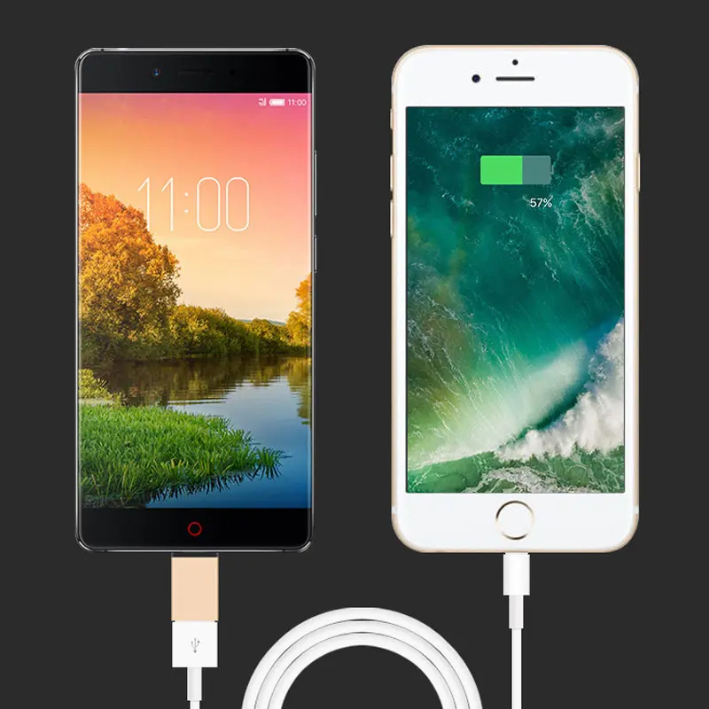 Мини USB 3 1 Type-C кабель адаптер к 0 алюминиевого сплава OTG конвертер для всех тип-c