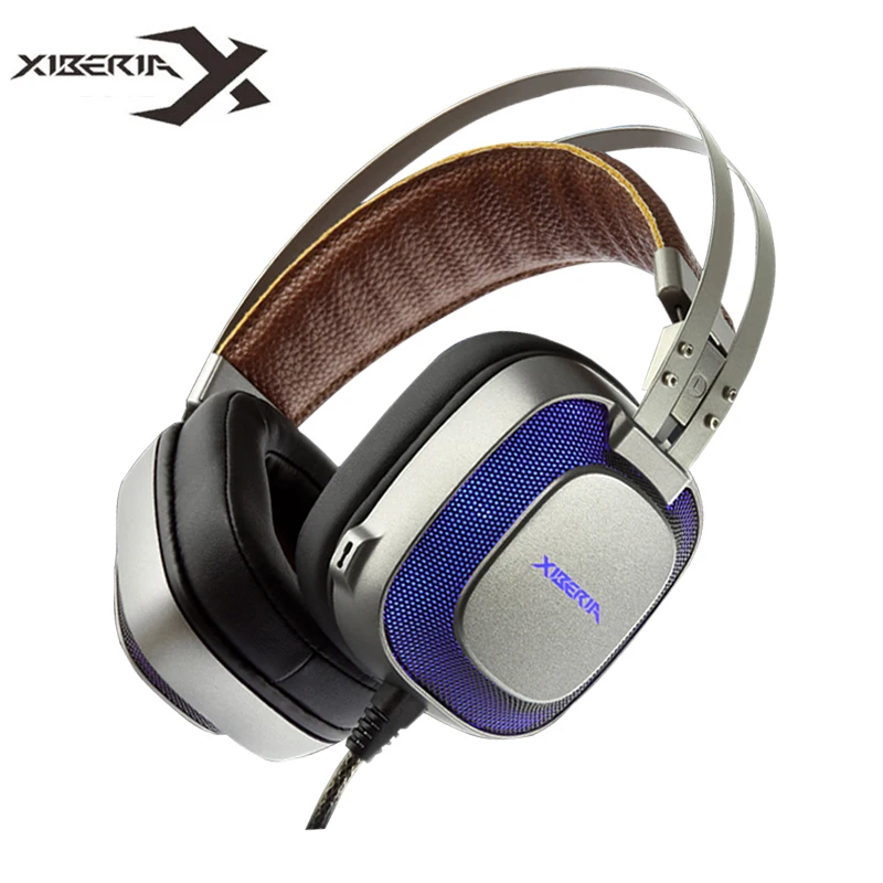 XIBERIA K10 компьютерные игровые наушники USB лучшие стерео тяжелые басы гарнитура