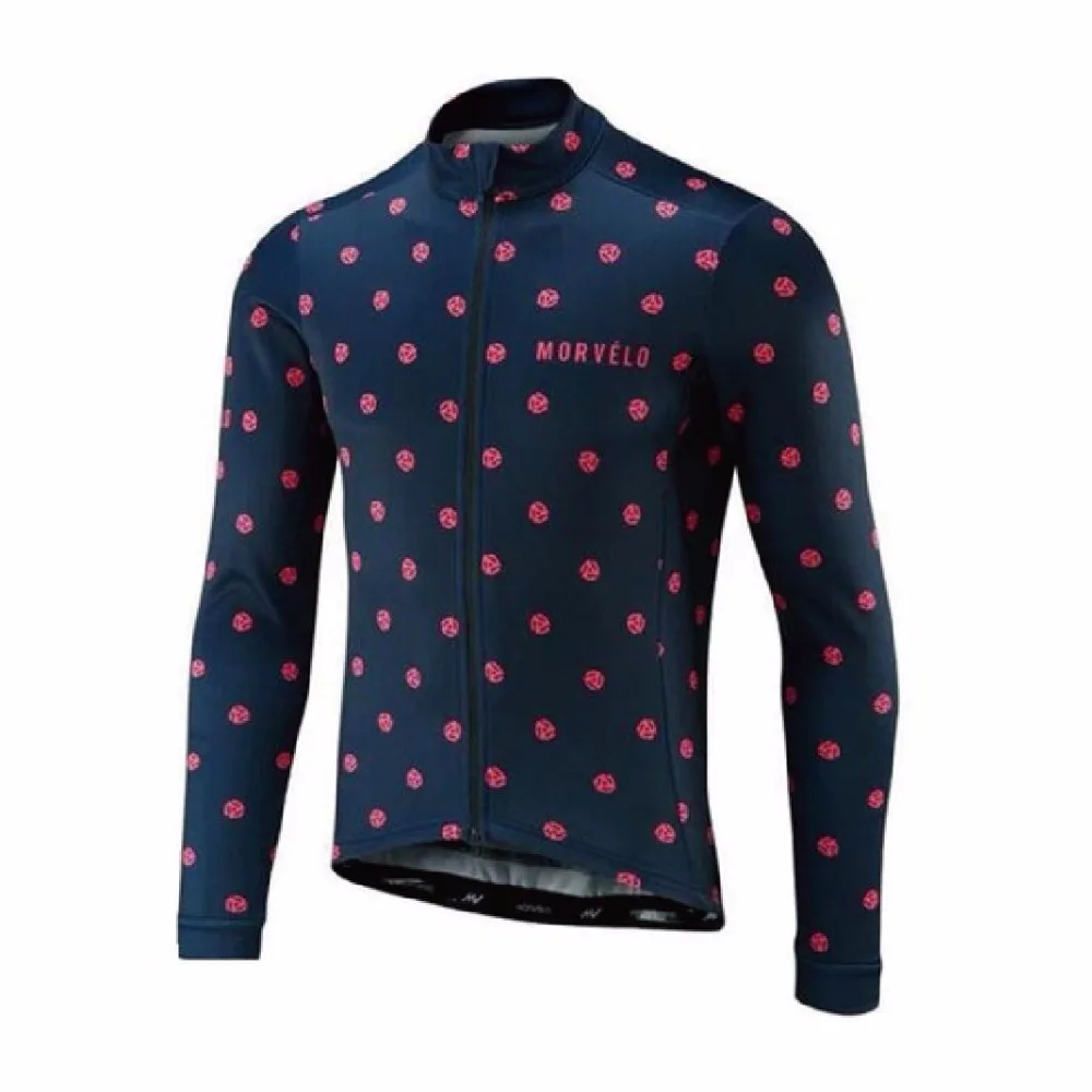 Велосипеды рубашки MORVELO с длинными рукавами Трикотажные Pro Fit дорожный велосипед