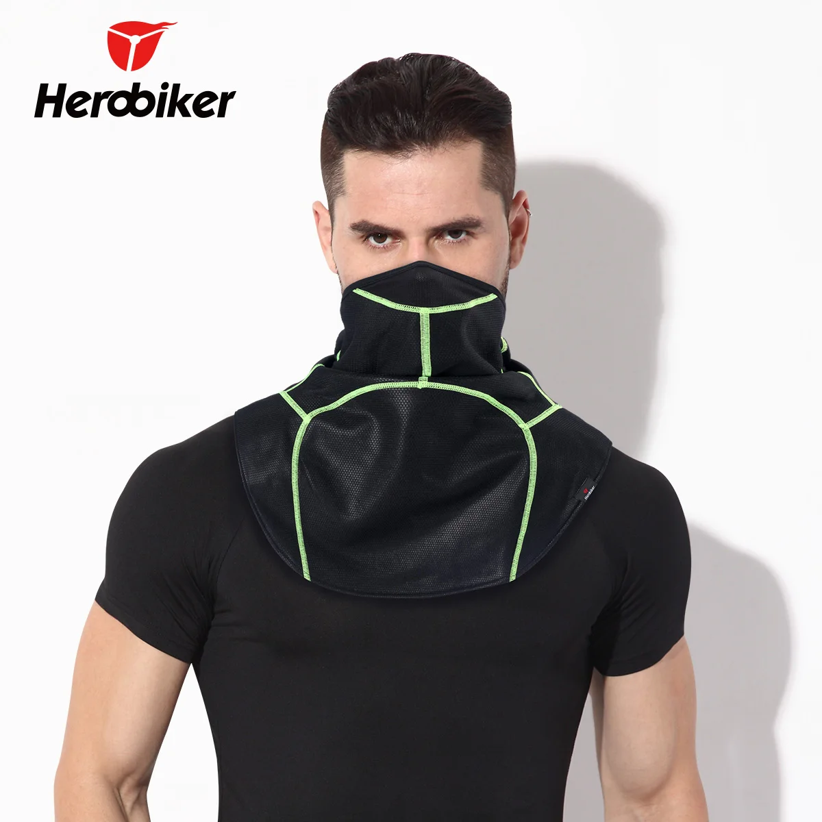 HEROBIKER Теплая Флисовая мотоциклетная маска для лица ветрозащитная катания на