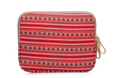 Light red stripes Новые Длинные рукава тряпичная Сумочка Сумка для планшета Чехол для iPad Air 2 Pro 9,7 10,5 11 крышка для Xiaomi huawei samsung lenovo tab - Цвет: Light red stripes