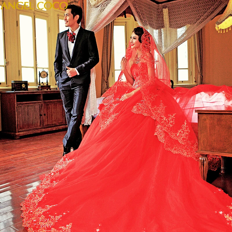 Королевское винтажное красное мусульманское свадебное платье турецкие