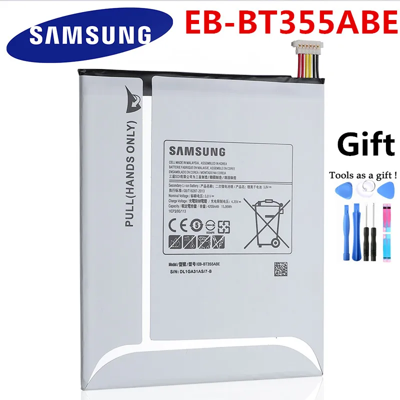 Сменная аккумуляторная батарея SAMSUNG для планшета Samsung GALAXY Tab A 8 0 T355C Tab5 10000 4200 мАч |