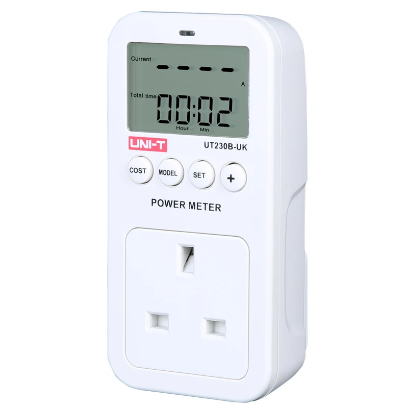 

UNI-T UT230B-UK Digital wattmeter Voltage Current Cost Frequency Power Meter LCD Ammeter high-Power Monitor