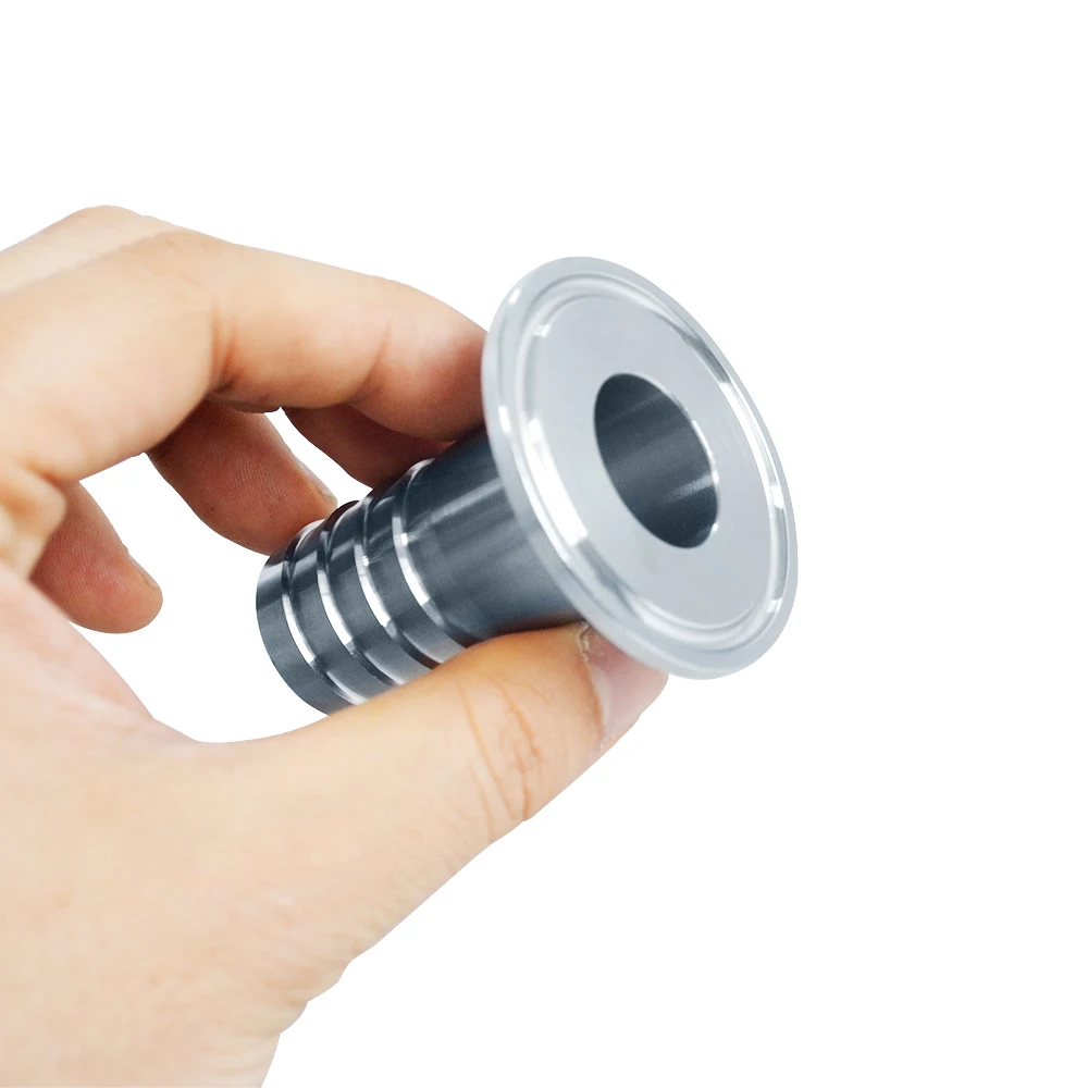 MEGAIRON 1&quotOD 25mm Stainless Steel SUS SS316 Sanitary Hose Barb Pipe Fitting Ferrule OD 50.5mm fit 1.5&quot Tri Clamp | Обустройство