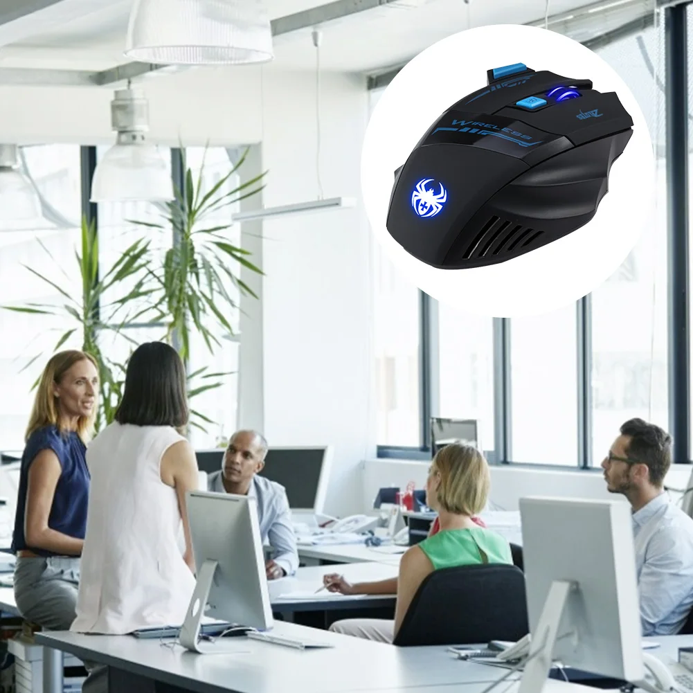 Профессиональная 30 м передача светодиодный, оптическая 7 кнопок 2400 dpi USB 2,4G Беспроводная игровая мышь для ноутбука PC Gamer