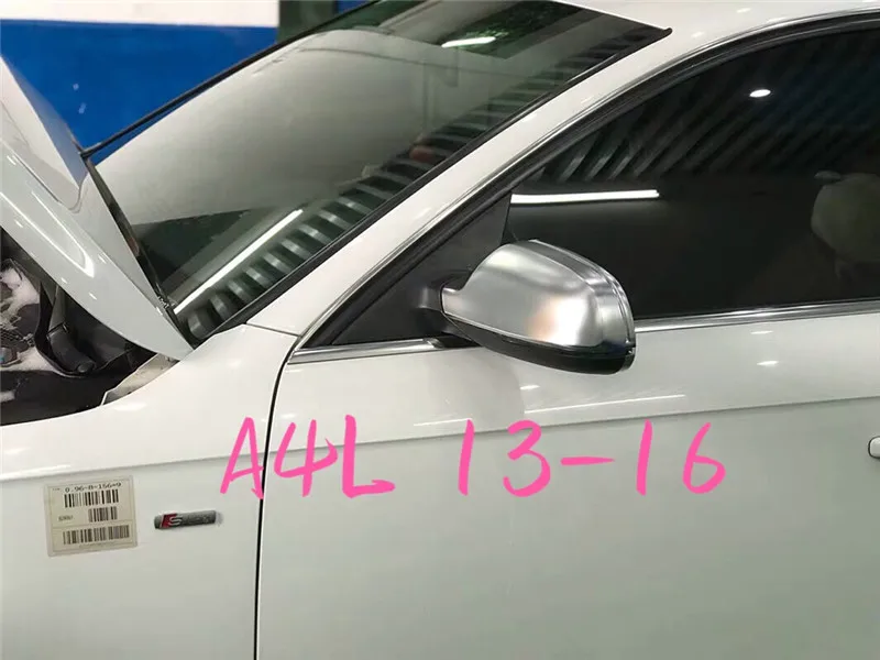 Для Audi A3 8P A4 A5 S5 B8.5 B8PA RS5 RS4 RS3 сторона боковое зеркало крышки серебристый матовый хром 2009 20102012 2013