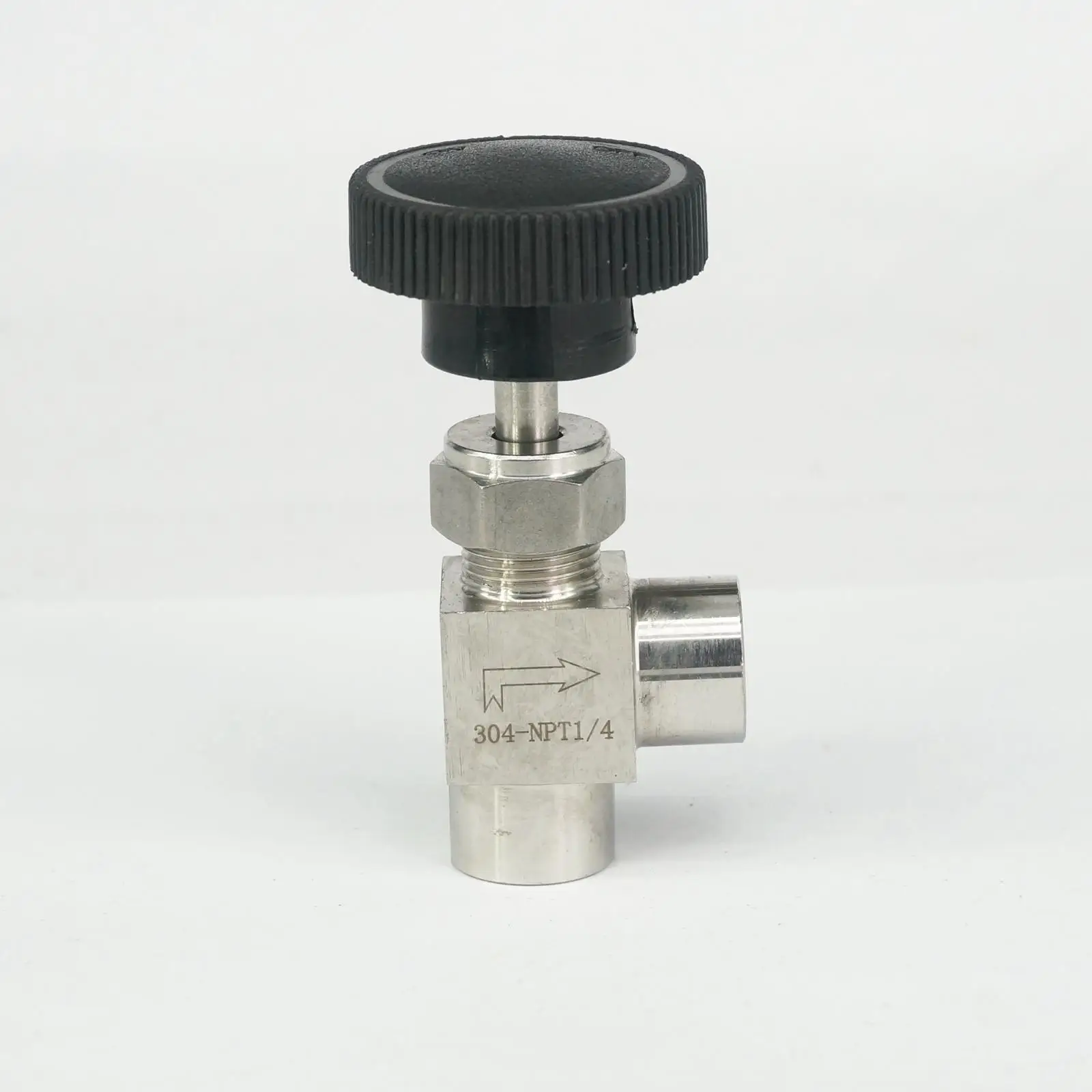 1/4 &quotNPT Женский Локоть игольчатый клапан 304 нержавеющая сталь контроль потока|304