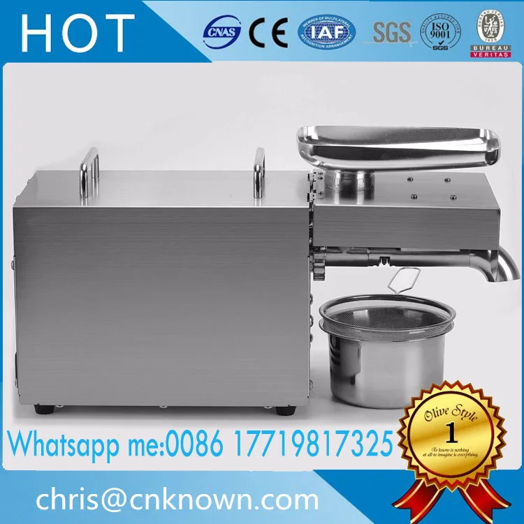 

Automatic home Stainless Steel Small Home Oil Press Machine Cold Hot press for peanut,coconut,oil extraction