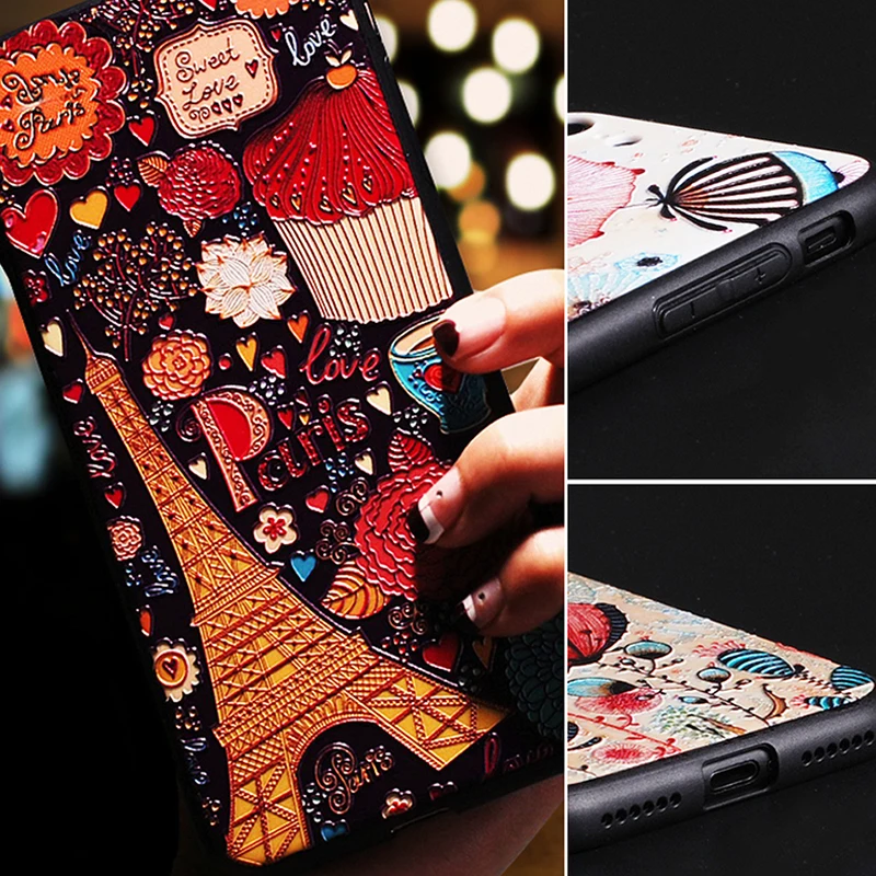 Чехол YonLinTan Luxury Coque Cover для Samsung Galaxy Note 5/Note5 из мягкого 3D силикона с оригинальным рисунком на задней панели.