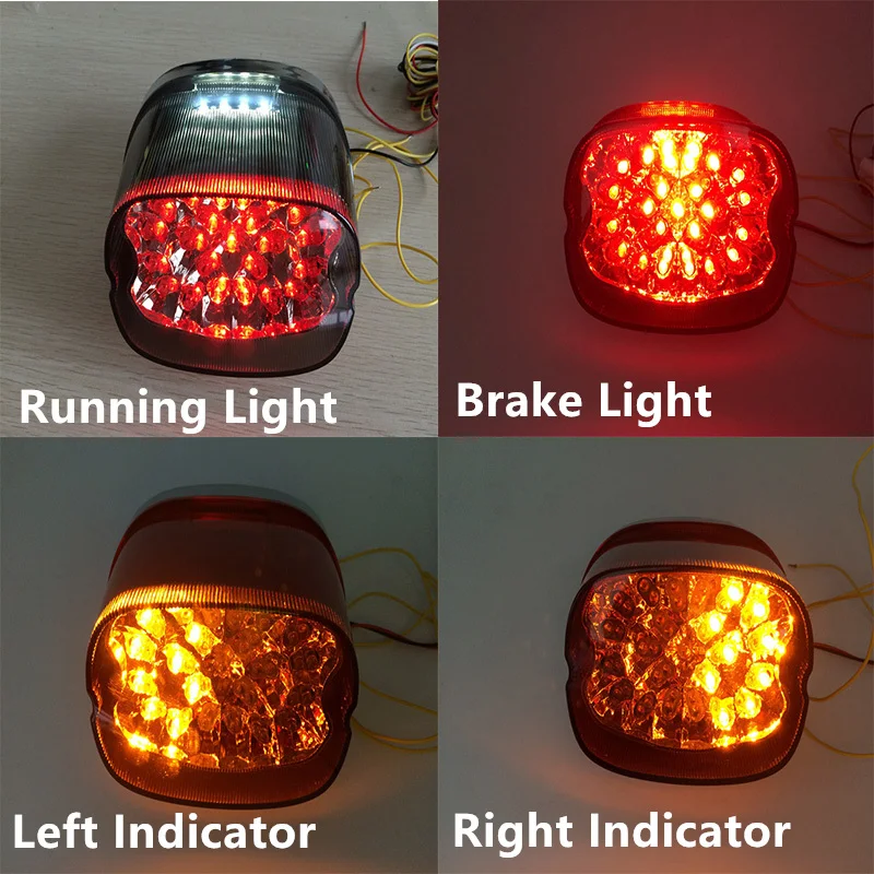 Светодиодный задний фонарь дымчатый чистый красный сигнал поворота стоп сигналы