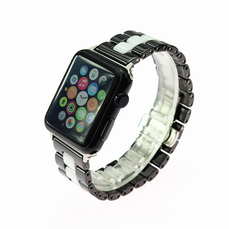 Новый керамический ремешок для Apple Watch 38 мм 42 смарт часы браслет iWatch 2 3 высокое