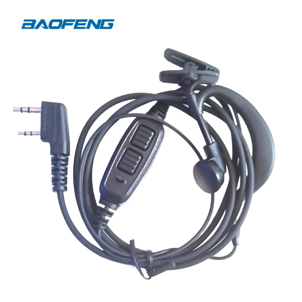 Оригинальные наушники Baofeng с микрофоном двойные PTT-наушники для рации UV 82