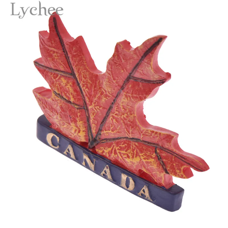Магнит на холодильник Lychee Канадский кленовый лист из смолы магнитные наклейки